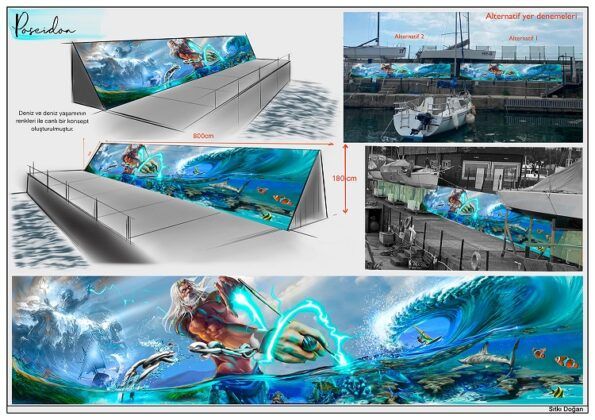 DENİZCİLİK, YELKEN VE DENİZ ÇEVRE BİLİNCİ MURAL/GRAFFİTİ YARIŞMASINDA ÖDÜLLER SAHİPLERİNİ BULDU