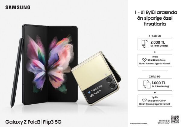 Merakla beklenen yeni katlanabilir Galaxy Z Fold3 ve Z Flip3 için ön satışlar başladı!