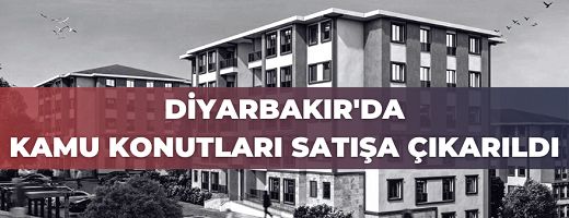 Diyarbakır Milli Emlak Müdürlüğünden kamu konutları ihale ile satılacaktır.