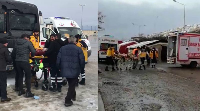 Ağrı’da, zırhlı servis aracına roketli saldırı