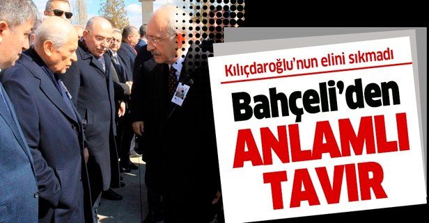 Bahçeli, Kılıçdaroğlu’na elini uzatmadı!