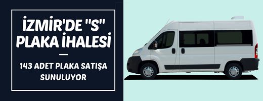 S plaka satışı yapılacaktır