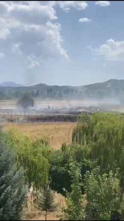 Gölhisar’da 10 dönüm otluk arazi yandı Gölhisar’da 10 dönüm otluk arazi yandı