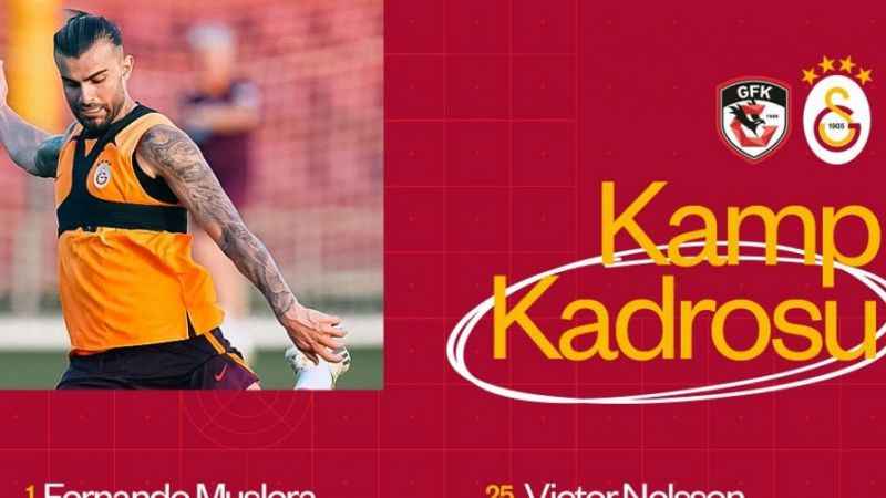 Galatasaray’ın kamp kadrosu belli oldu Galatasaray’ın kamp kadrosu belli oldu