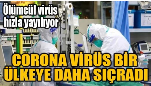 CORONA VİRÜS BİR ÜLKEYE DAHA SIÇRADI