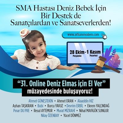 Deniz Elmas için El Ver!  SMA Hastası Deniz Bebek İçin Bir Destek de Sanatseverlerden!