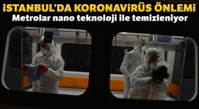 İstanbul metrolarında koronavirüs temizliği