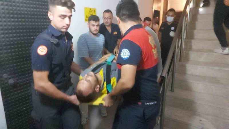 Milas’ta asansörün halatı koptu: 2 yaralı