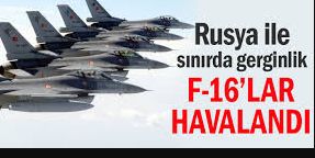 F-16’lar Rus uçaklarına karşı havalandı