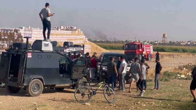 Suriye’den atılan havan mermisi mısır tarlasına düştü