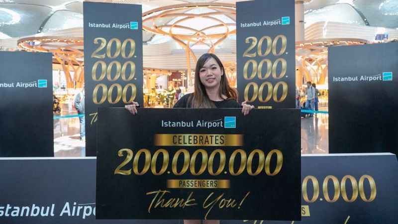 İstanbul Havalimanı 200 milyonuncu yolcusunu ağırladı