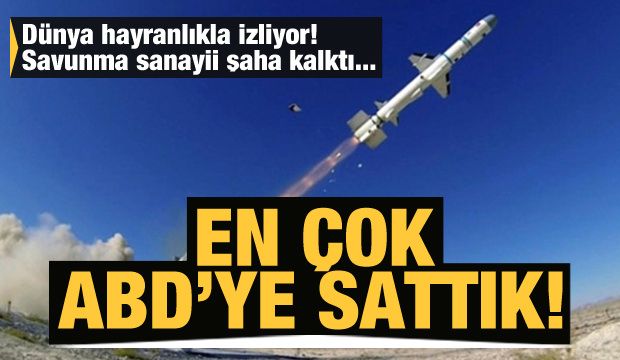 Savunma sanayii şaha kalktı En çok ABD’ye sattık