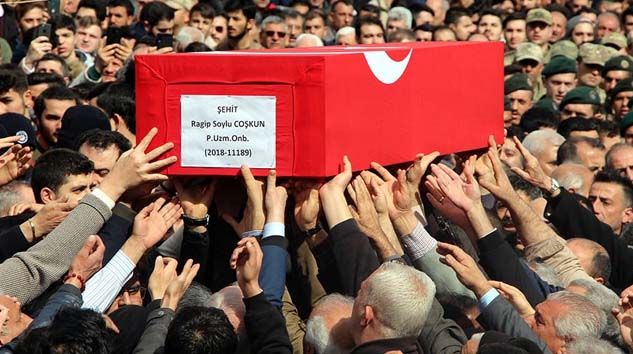 İdlib şehidi Uzman Onbaşı Ragıp Soylu Coşkun için memleketinde tören