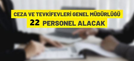Ceza ve Tevkifevleri Genel Müdürlüğü Teknisyen ve Gemi Adamı alacak