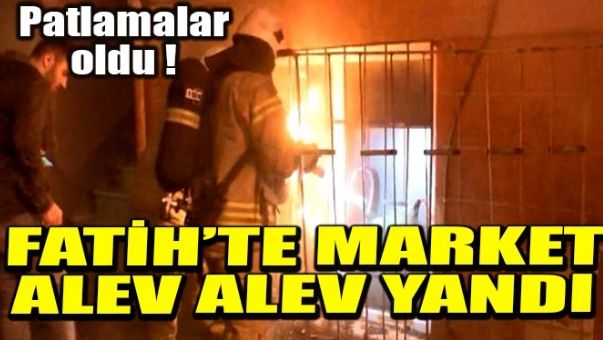 FATİH’TE YANGIN PANİK YARATTI