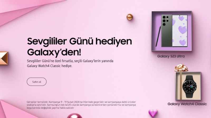 Galaxy ailesinden seçili telefonları alanlara, Galaxy Watch4 Classic hediye