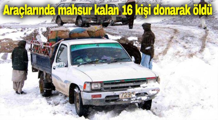 16 Kişi donarak öldü