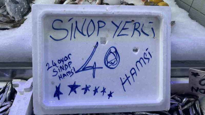 Sinop hamsisi yarı yarıya ucuzladı; 40 liraya düştü