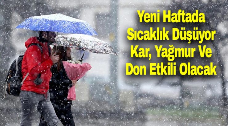 Yeni haftada sıcaklık düşüyor