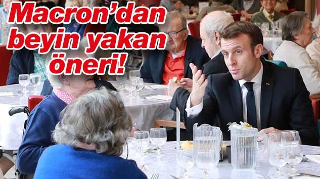 Macron’dan beyin yakan öneri! “Yaşlıları ziyaret etmeyin”