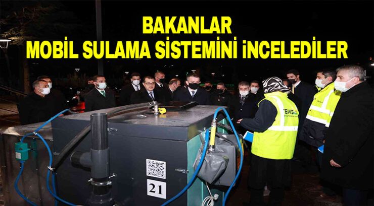 Üç bakan mobil solar sulama sisteminin prototipini inceledi