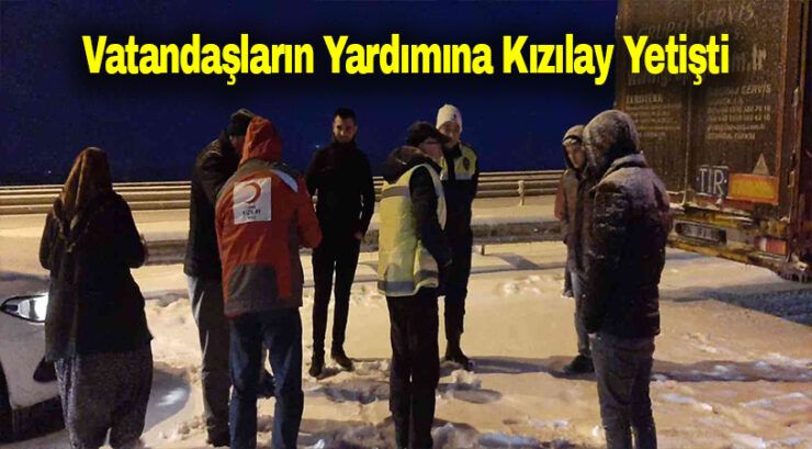 Vatandaşların yardımına Kızılay yetişti