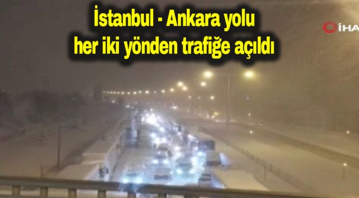D-100 Yolu açıldı