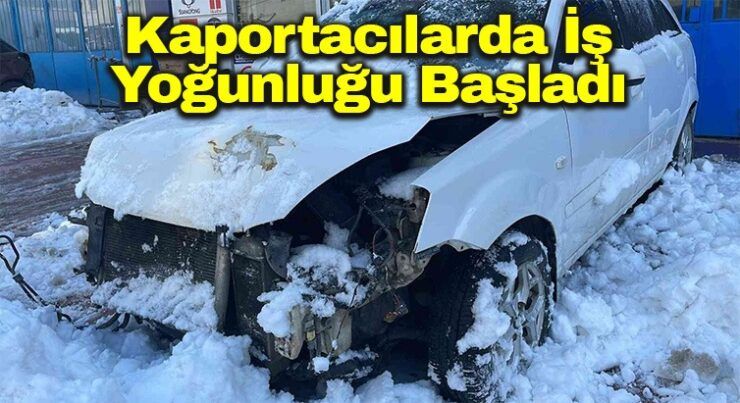 Kaportacılarda iş yoğunluğu başladı