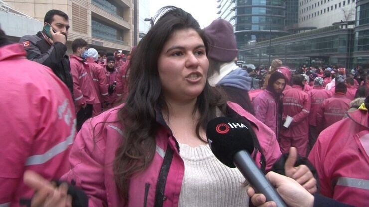 Yüzlerce kurye kontak kapattı!