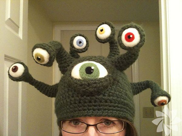 En ilginç örgü şapkalar