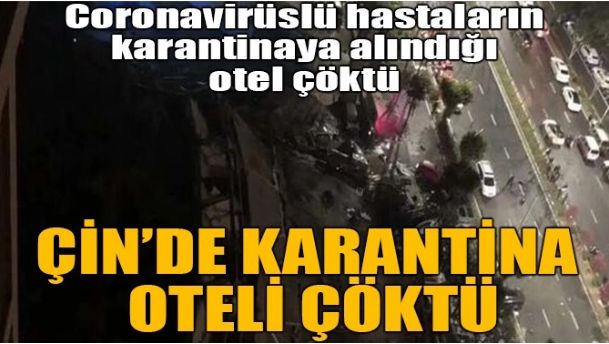 ÇİN’DE OTEL ÇÖKTÜ