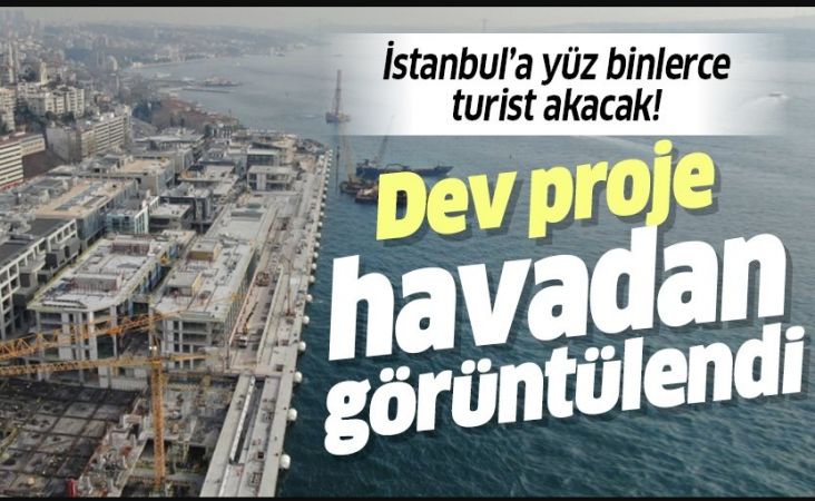 Dev proje havadan görüntülendi!