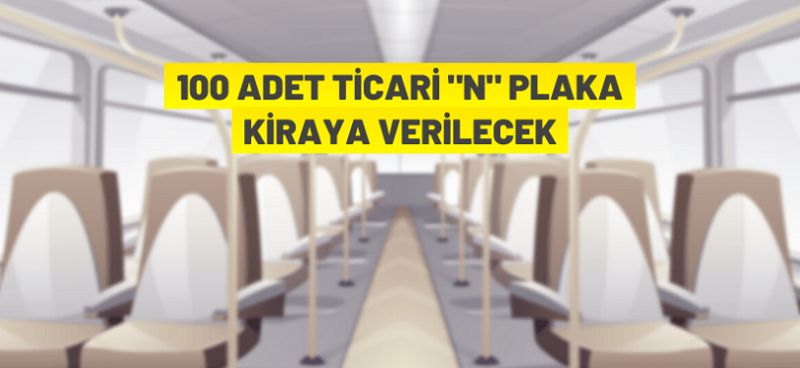 Afyonkarahisar Belediyesi’nden 100 adet ticari (N) plaka ihaleyle kiraya verilecek