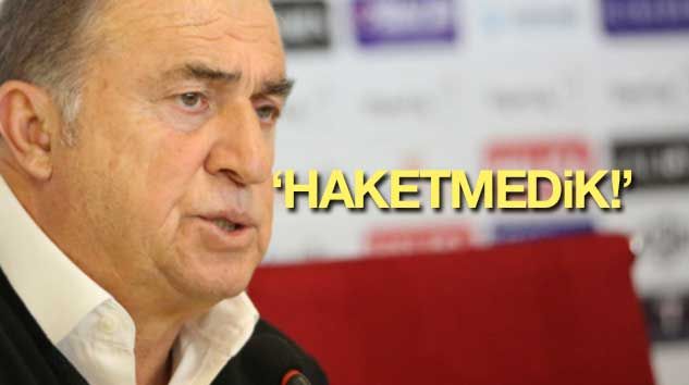 Fatih Terim’den maç yorumu: Haketmediğimiz sonuç!