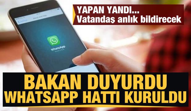 WhatsAp hattı kuruldu. 05011740174