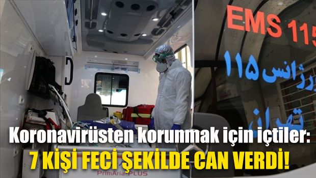 Koronavirüsten korunmak için içtiler