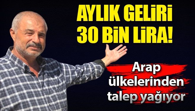 Aylık geliri 30 bin TL