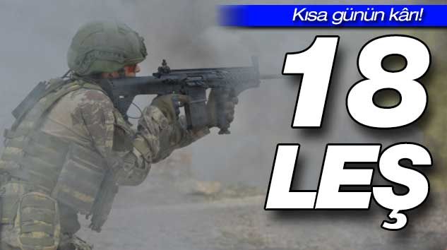 Komandolar sızma girişimini engelledi: 18 leş!