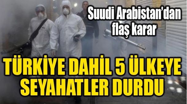 TÜRKİYE DAHİL 5 ÜLKEYE SEYAHATLER DURDU