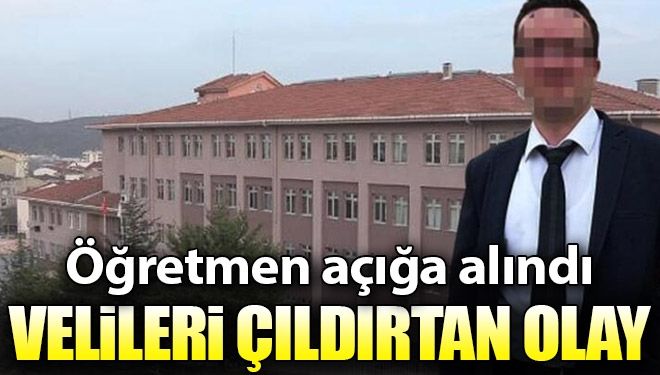 Öğretmen açığa alındı