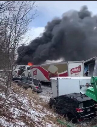 ABD’de 40’a yakın aracın karıştığı zincirleme trafik kazası: 20 yaralı