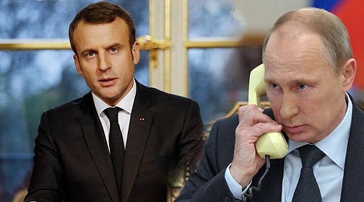 Macron ve Putin telefonda görüştü