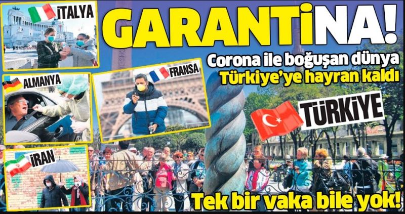 Türkiye’de tek vakaya dahi rastlanmadı!.