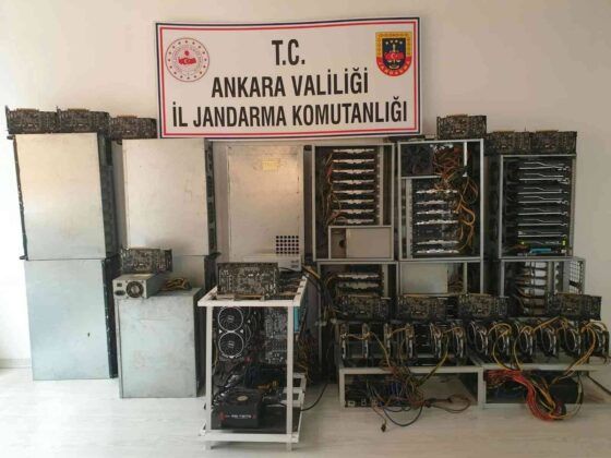 Ankara’da yasa dışı kripto para üretimi yapan yerlere baskın