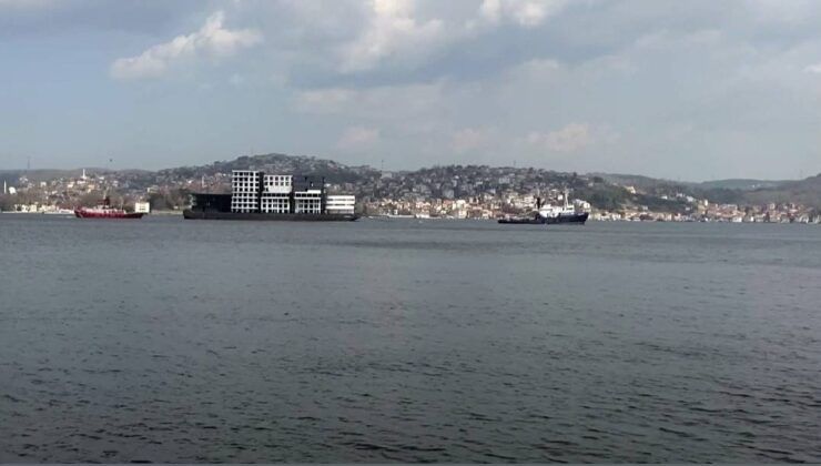 Boğaz’dan ‘apartman’ geçti