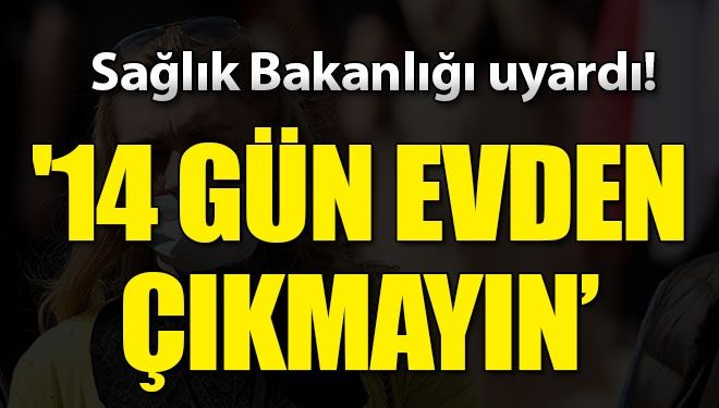 Sağlık Bakanlığı uyardı!