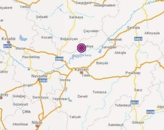 Kayseri’de deprem