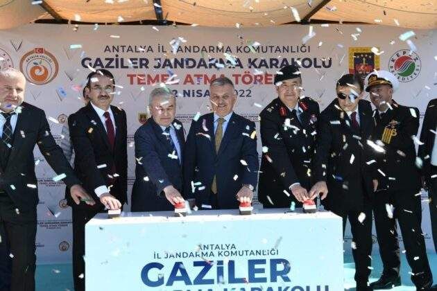 Gaziler Jandarma Karakolu temeli törene atıldı