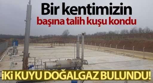 İki kuyuda daha doğal gaz bulundu