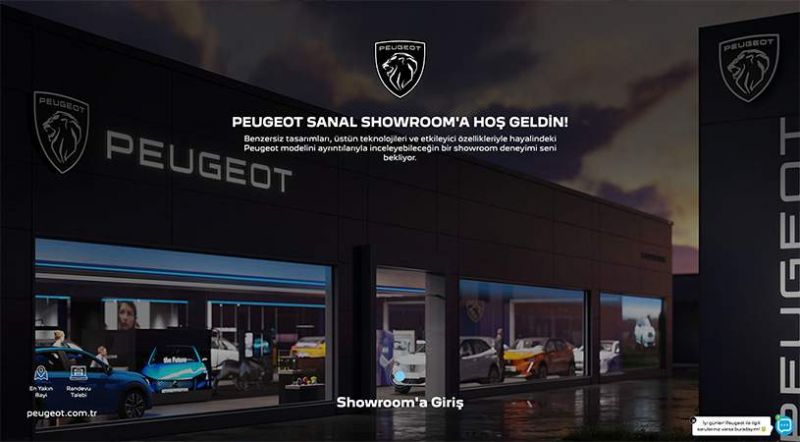 PEUGEOT ONLINE SHOWROOM ŞİMDİ BİR TIK UZAKTA